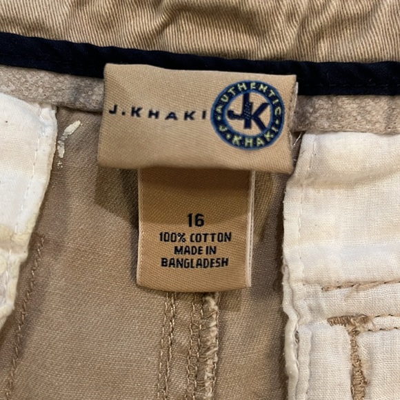 J Khaki Boy’s Shorts Size 16 Khaki - Picture 2 of 4
